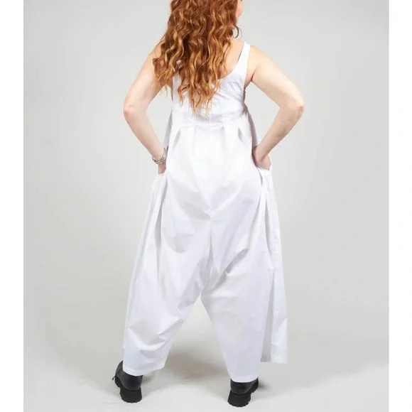 Bread and Butter Wide Leg Drop Crotch Jumpsuit Romper Womens Small Avant Garde - Picture 4 of 9